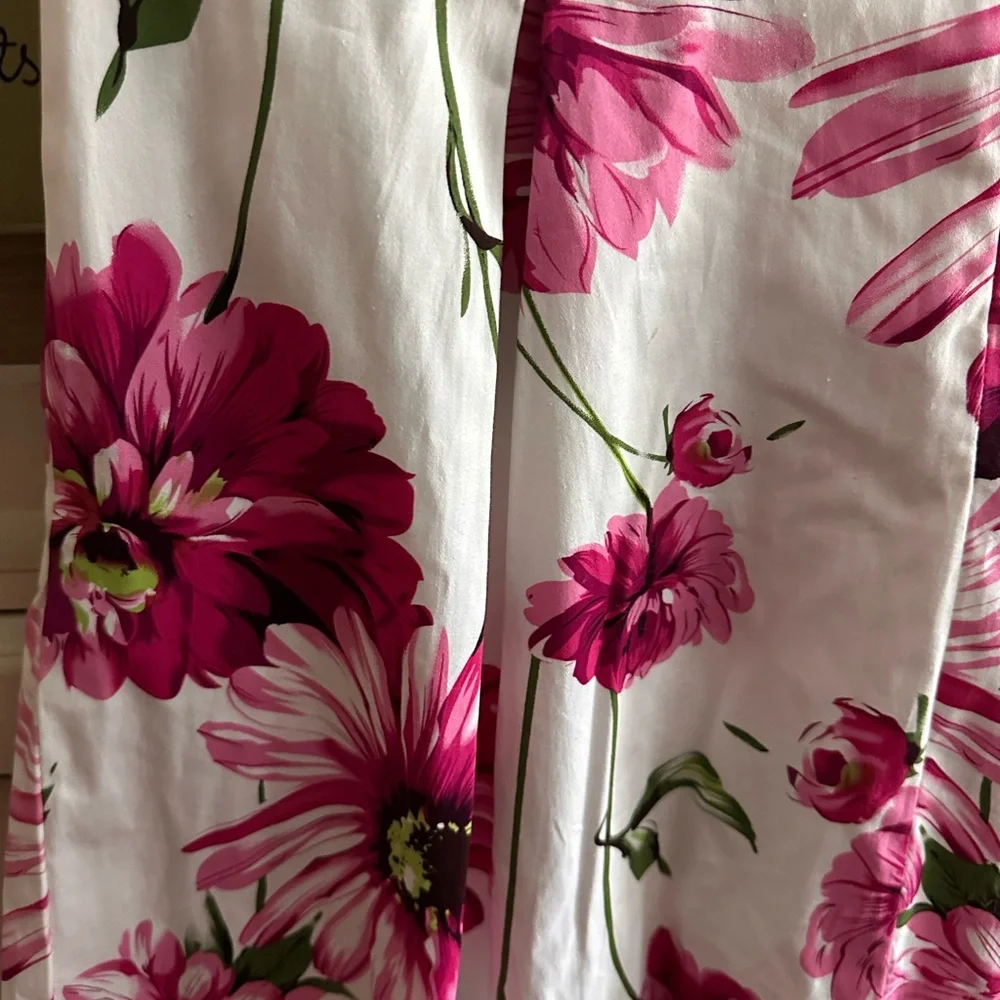 Roz & Ali Pink Floral A-Line Skirt - Picture 8 of 11